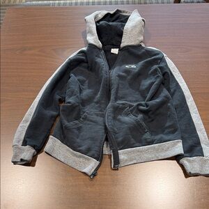 Champion Kids' Black and Gray Hooded Jacket